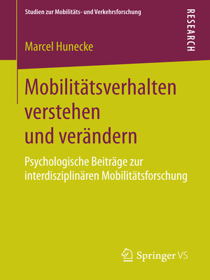 cover image of Mobilitätsverhalten verstehen und verändern